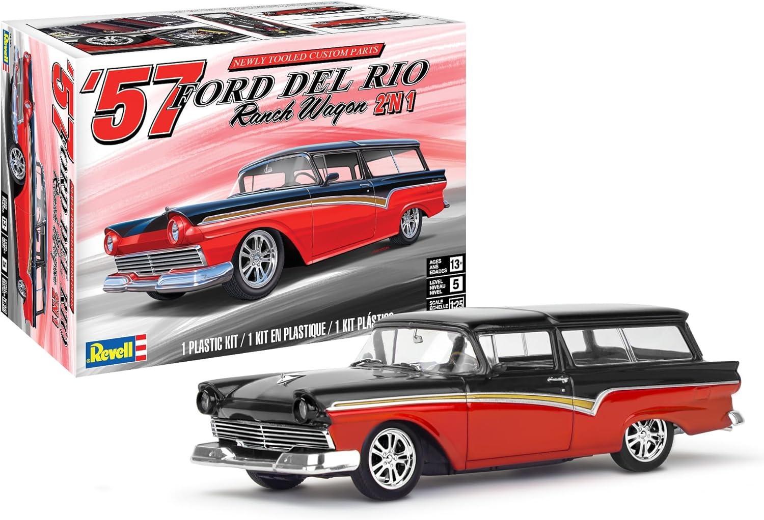 Len Del Rio Revell 14548 ' 57 Ford Del Rio Ranch Wagon 2 ' N1 1:25 Scale 197-Piece ...
